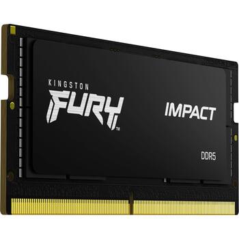 Kingston оперативная память KF560S38IBK2-32, 32GB, 6000MT/s, DDR5, CL38, SODIMM, 2x16GB, FURY Impact, XMP 3.0, PnP (KF560S38IBK2-32)