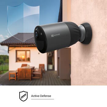 Ezviz EB3 CS-EB3-2K-4GA умная домашняя камера безопасности, 4G LTE, MicroSD, ночное видение, серебристый (CS-EB3-2K-4GA)