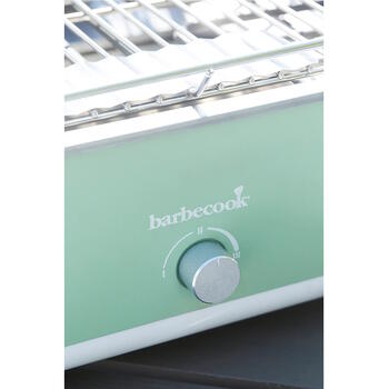 Barbecook E-Carlo elektriskais galda grils balkonam un terasei 2500W 3 sildīšanas līmeņi 38.5x28.5cm BC-ELE-1002 Paris Green (BC-ELE-1002)