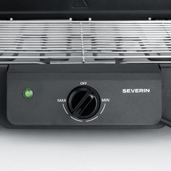 Severin Гриль PG 008594, 2000W, 380x220mm, решетка из нержавеющей стали, быстрое нагревание, съемные детали, стабильная подставка (PG 008594)