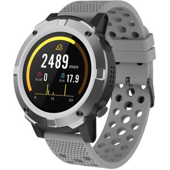 Denver Умные часы SW-660 616111100080, 500 мАч, IP68, 3,3 см, Bluetooth, USB, сенсорный, серый ремешок (616111100080)