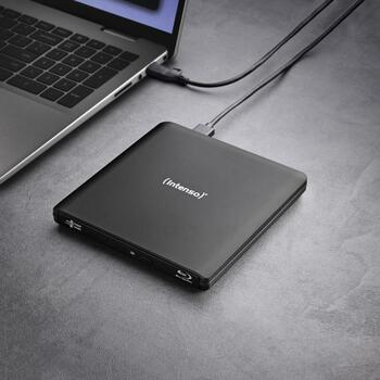 Intenso DVD RW 5401500 USB 3.2, 6x BD-R, 8x DVD+R, 24x CD-R, черный, загрузка спереди, Ashampoo (5401500)