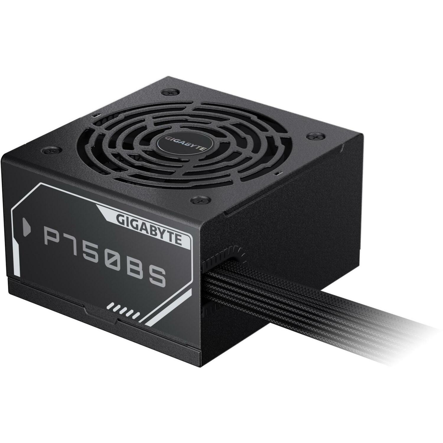 Gigabyte Datora barošanas bloks GP-P750BS, 750W, 200-240V, 50/60Hz, 80 PLUS Bronza, 120mm ventilators, aktīvā dzesēšana (GP-P750BS)