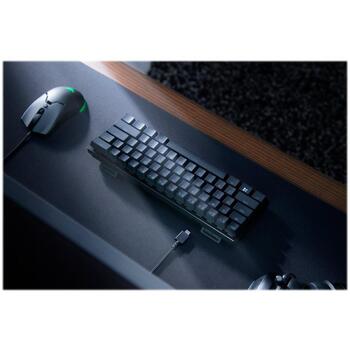 Razer Huntsman Mini 60% klaviatūra RZ03-03390700-R3N1, USB-C, RGB Chroma, Opto-mehāniskā, NORD, Anti-Ghosting, PBT taustiņi (RZ03-03390700-R3N1)