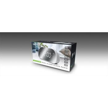 Muse Радиочасы M-170CMR, 1.2 дюйма LED дисплей, 20 FM станции, будильник, таймер, белый (M-170CMR)