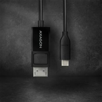 Axagon Видео кабель RVC-DPC 1.8m, USB Type-C, DisplayPort 1.2, 4096 x 2160, 60Hz, активный видеопреобразователь, HDCP 2.2 (RVC-DPC)