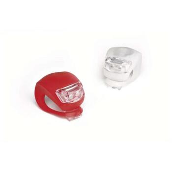 Emos LED передний и задний фонарь для велосипеда P3921, 10 лм, 140 ч, 2x CR2032, красный, белый, IP43, 3 режима (P3921)