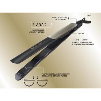 Beper Утюжок для волос P301PIS200, 130°C - 230°C, 6 режимов, 33.5mm пластины, автоотключение, поворотный шнур (P301PIS200)