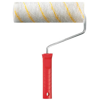 Rullis ar rokt. 18cm Ø40mm,12mm, poliakrils, dzeltena svītra 84664812 COLOR EXPERT (84664812)
