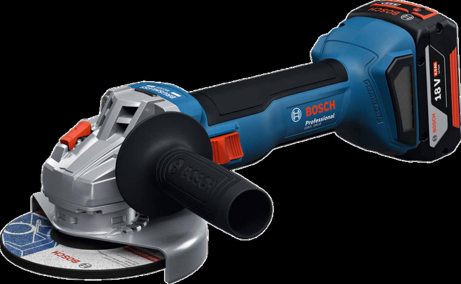 Akumulatora slīpmašīnas GWS 18V-8 PROFESSIONAL BOSCH 06019N9002 (06019N9002)
