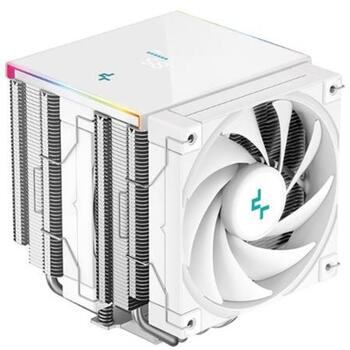 Deepcool Gaisa dzesētājs AK620 DIGITAL SE WH R-AK620-WHADMN-GJD, 68.99 cfm, 2x120mm, 28 dBA, PWM, ARGB, reāllaika displejs (R-AK620-WHADMN-GJD)