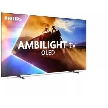 Philips televizors 55OLED801/12, 55 collas, 4K UHD OLED, 3840x2160, 120 Hz, Ambilight, Dolby Vision, Dolby Atmos, Titan OS (55OLED801/12)