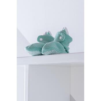 Lodger SLC 080_3-6, хлопковые тапочки, 3-6m, Silt Green, 100% хлопок, на пуговицах, унисекс, все сезоны (SLC 080_3-6)