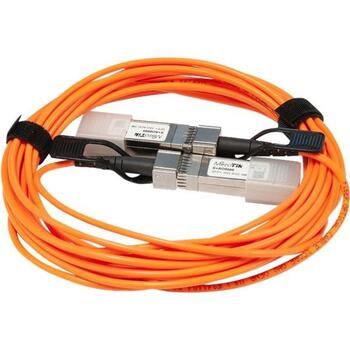 Mikrotik S+AO0005 10Gbps aktīvā optika tiešā pievienošanas kabelis, 5m, SFP+ - vīriešu, aktīvs kabelis (S+AO0005)