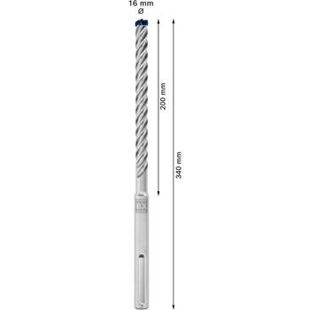 Bosch Expert 2608900261 SDS-Max 8X triecienurbis, 16 x 200 x 340 mm, 5 gab., dzelzsbetonam (2608900261)