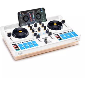 Hercules DJ контроллер DJControl Mix Ultra 4780942, Bluetooth, колонки, 850g, 31.5cm, 17.4cm, 4cm (4780942)