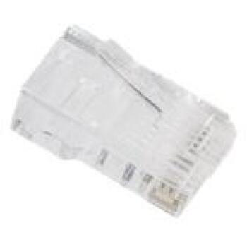 Lanberg RJ45 CAT.6 UTP разъем 8P8C PLU-6000EZ, 100 шт., проходной, UTP, RJ-45, прозрачный (PLU-6000EZ)