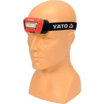 Yato galvas lukturis YT-08490, COB LED, 160lm, 2700K/4500K/6500K, CRI96, IP65, IK07, Li-Ion 3.7V 1500mAh, 3h darbības laiks (YT-08490)