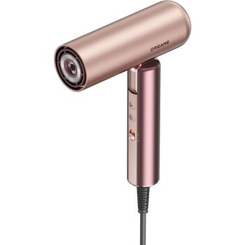 Dreame matu fēns Pocket Aura AZP20A-PK, 1400W, 110000 RPM, 70 m/s, 58 dB, 110-240V, 50/60Hz, rozā, salokāms rokturis, jonizācija (AZP20A-PK)