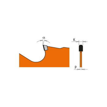 CMT Zāģripa šķiedrbetonam ITK PLUS DP 236.165.10H, 165x1,8/1,4x20(+15,87)mm, Z10, a=5°, TCG (236.165.10H)