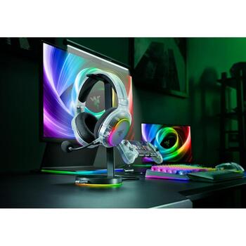 Razer наушники Barracuda X Chroma RZ04-05220400-R3M1, 40мм, 32Ом, 20-20кГц, 70ч, Bluetooth, 2.4ГГц, микрофон, накладные, белые (RZ04-05220400-R3M1)