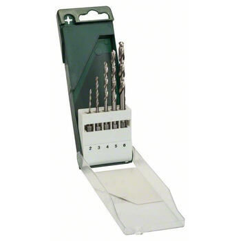 Metāla urbju komplekts ar sešstūra kātu, 2-6 mm, 5 gab., 2609255127, BOSCH (2609255127)