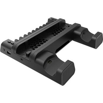 White Shark Spēļu piederums CUTMAN, Melna, Docking Connector, 2xPS4 kontrolieru uzlāde, 10 spēļu uzglabāšana (CUTMAN)