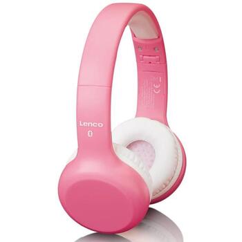 Lenco HPB-110PK детские Bluetooth наушники on-ear, розовые, ограничитель 85dB, AUX, складные (HPB-110PK)