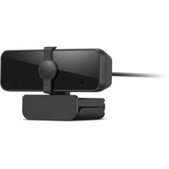 Lenovo веб-камера Essential, 4XC1S15018, 1920 x 1080, 30 кадров/с, шторка конфиденциальности, угол обзора 85°, поддержка штатива (4XC1S15018)