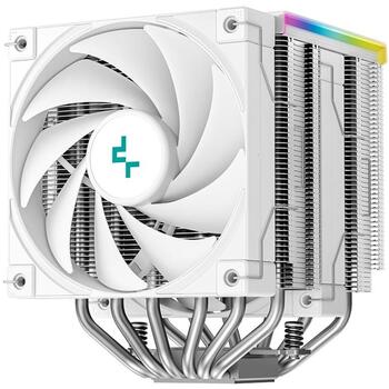 Deepcool Gaisa dzesētājs AK620 DIGITAL SE WH R-AK620-WHADMN-GJD, 68.99 cfm, 2x120mm, 28 dBA, PWM, ARGB, reāllaika displejs (R-AK620-WHADMN-GJD)