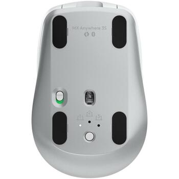 Logitech USB datorpele MX Anywhere 3S 910-006930, 8000 DPI, 6 pogas, RF bezvadu + Bluetooth, akumulators, USB-C uzlāde (910-006930)