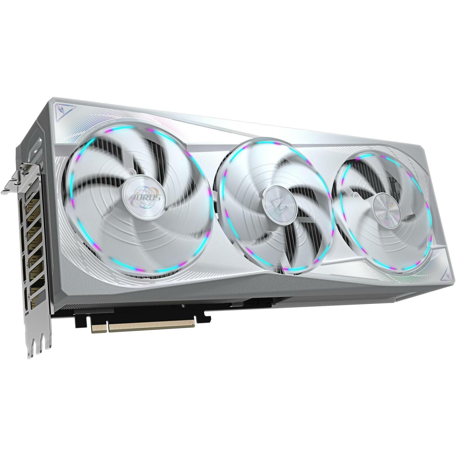 Gigabyte Видеокарта GV-N5080AORUSM ICE-16GD 1.0, 16GB GDDR7, 256bit, PCI-E 5.0, 2805MHz, 3 x DP 2.1a, 1 x HDMI 2.1b, NVIDIA DLSS 4 (GV-N5080AORUSM ICE-16GD 1.0)