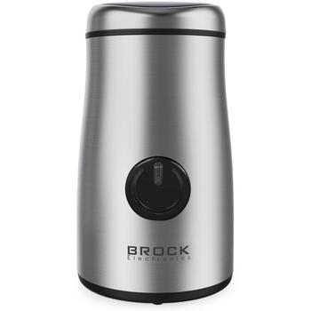 Brock CG 1050 SS кофемолка, 150W, 50g, нержавеющая сталь, нож, защитный замок (CG 1050 SS)
