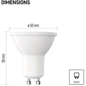 Emos LED лампочка Classic MR16 ZQ8E12, 3 W, 230 V, 345 lm, теплый белый, 100°, 30 000 часов, GU10 (ZQ8E12)