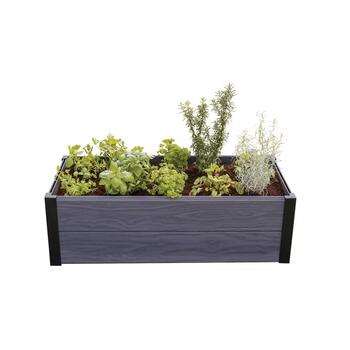 Keter Maple Trough бордюр для клумбы 29209666939, 106x50x32см, серый, Evotech (29209666939)