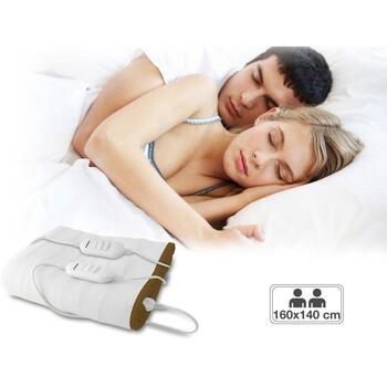 Beper Электрическое одеяло P203TFO110, 160x140 см, 2x60 Вт, 2 пульта дистанционного управления, стирка 30°C (P203TFO110)