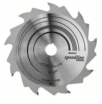 Ripzāģa disks 130x16mm Speedline Wood, 2608640774, Bosch (2608640774)