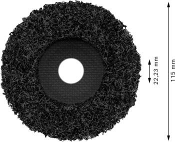 Tīrīšanas disks metālam 115mm, leņķa slīpmašīnai, Mazām leņķa slīpmašīnām PRO N377 TĪRĪŠANAS DISKS, 2608607632 BOSCH (2608607632)
