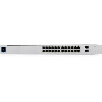 Ubiquiti Коммутатор USW-24-POE, 24xRJ-45, 16xPoE+, 10/100/1000 Mbps, IEEE 802.3af, IEEE 802.3at, управляемый (USW-24-POE)