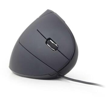 Gembird USB datorpele MUS-ERGO-01, 3200DPI, 6 pogas, ergonomisks, optiskais, vertikāls dizains (MUS-ERGO-01)