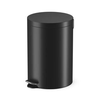 Hailo Мусорное ведро Selekta M 035020601, 20л, матово-черный, Soft Close, педаль, внутреннее ведро (035020601)