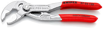 Ūdens sūkņa knaibles KNIPEX Cobra® 87 03 125, 125 mm, 13 pozīcijas, ērti rokturi, augsta izturība pret nodilumu (87 03 125)