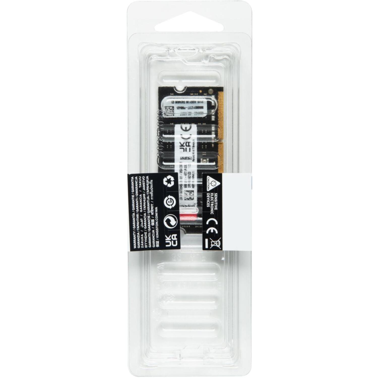Kingston Fury Impact KF432S20IB/8, 8 ГБ, DDR4, 3200 МГц, SO-DIMM 260-pin, одноканальный, ODT, черная PCB, CL20 (KF432S20IB/8)