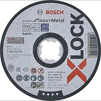 Абразивный диск X-LOCK Expert для нержавеющей стали / металлу 2608619264 BOSCH (2608619264)