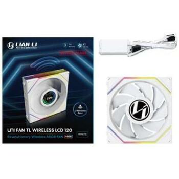 Lian Li Datora ventilators G99.12RTLLCD1W1W.00, 120mm, 12V, 1, 54.3cfm, 1900RPM, FDB, balts (G99.12RTLLCD1W1W.00)