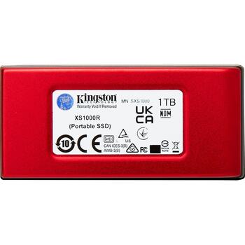 Kingston SDD cietā diska korpuss SXS1000R/1000G, 1000 GB, USB 3.2 Gen 2, 1050 MB/s, 1000 MB/s, 3D NAND tehnoloģija (SXS1000R/1000G)
