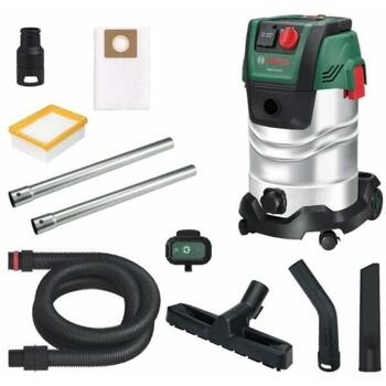 Bosch PAS 30-240PRS пылесос, 06033E7300, 1400 Вт, 67 л/с, 265 мбар, 30 л, 73 дБ, функция обдува, влажная/сухая уборка (06033E7300)