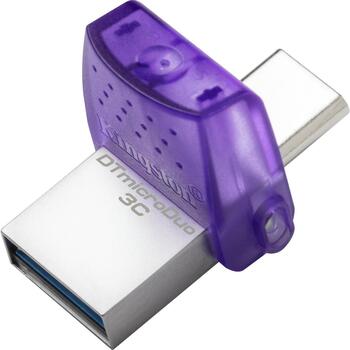 Kingston DataTraveler USB флешка DTDUO3CG3/256GB, 256 GB, USB Type-C/Type-A, скорость чтения 200 MB/s (DTDUO3CG3/256GB)