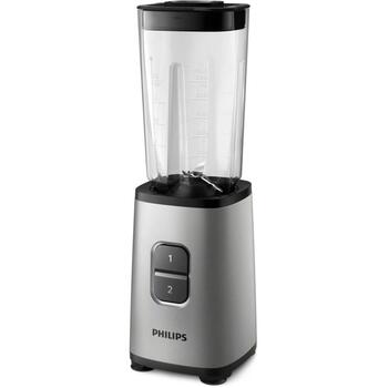 Philips Коктейльный блендер HR2604/80, 350 Вт, 0.6 Л, пластик/стекло, дробление льда, компактный дизайн, 2 скорости (HR2604/80)