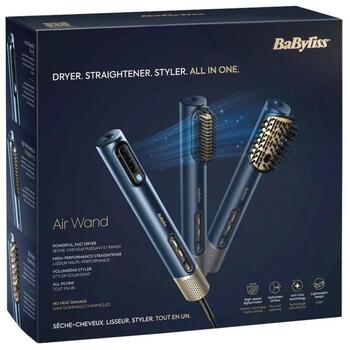 BaByliss AS6550E matu fēns, 1600 W, 123 km/h, 34.16 m/s, 3 ātrumi, 4 temperatūras, jonizācija, keramikas pārklājums, 2.5 m vads (AS6550E)